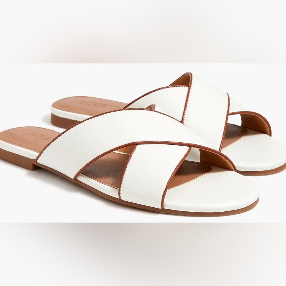 Women’s J. Crew Sandals Ivory Tan Size 9